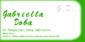 gabriella doba business card
